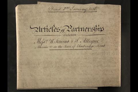 1836 Articles of partnership